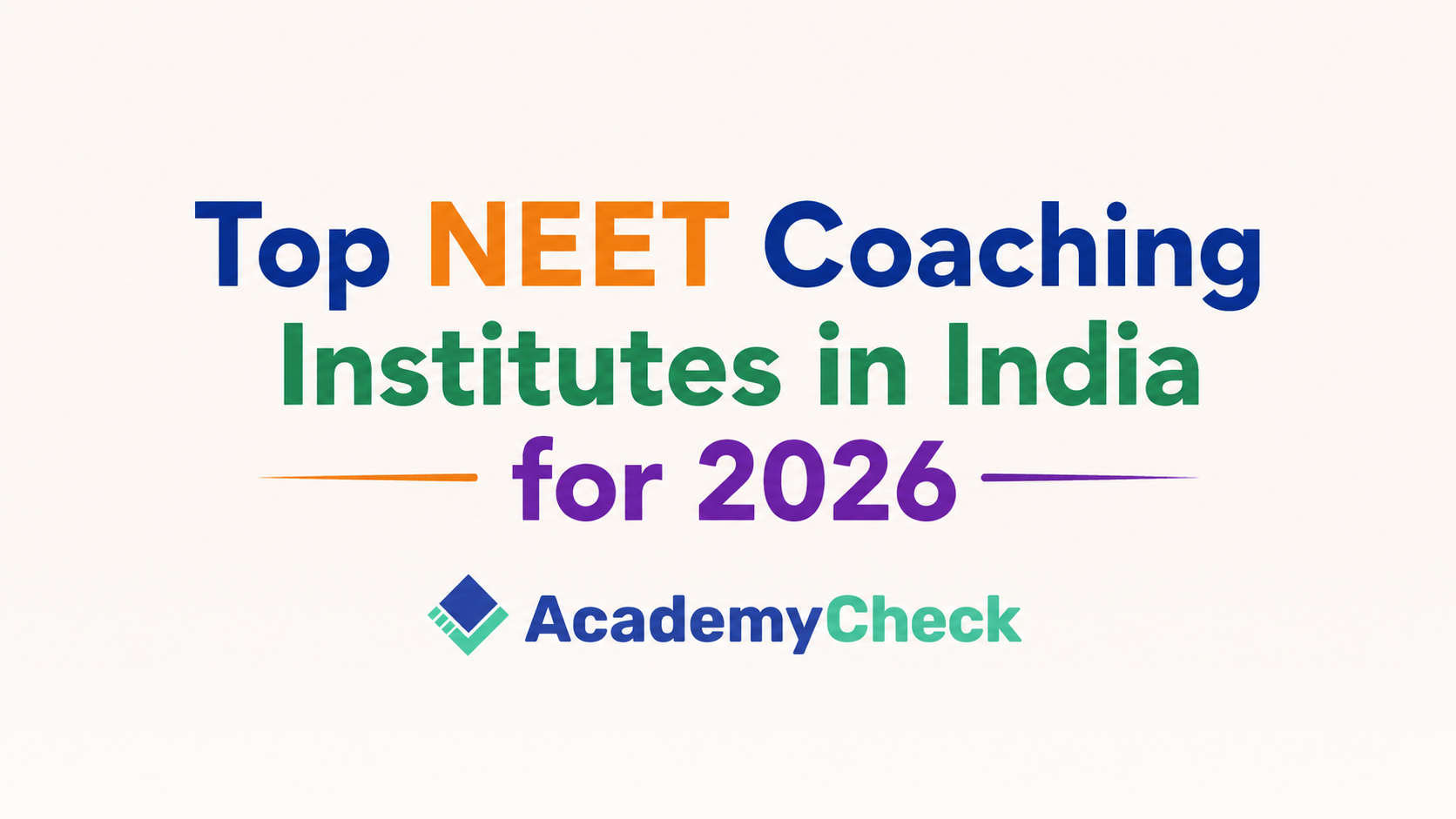 Which Coaching Dominated NEET 2026? Complete AIR Rank Analysis